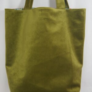 Sac velours vert
